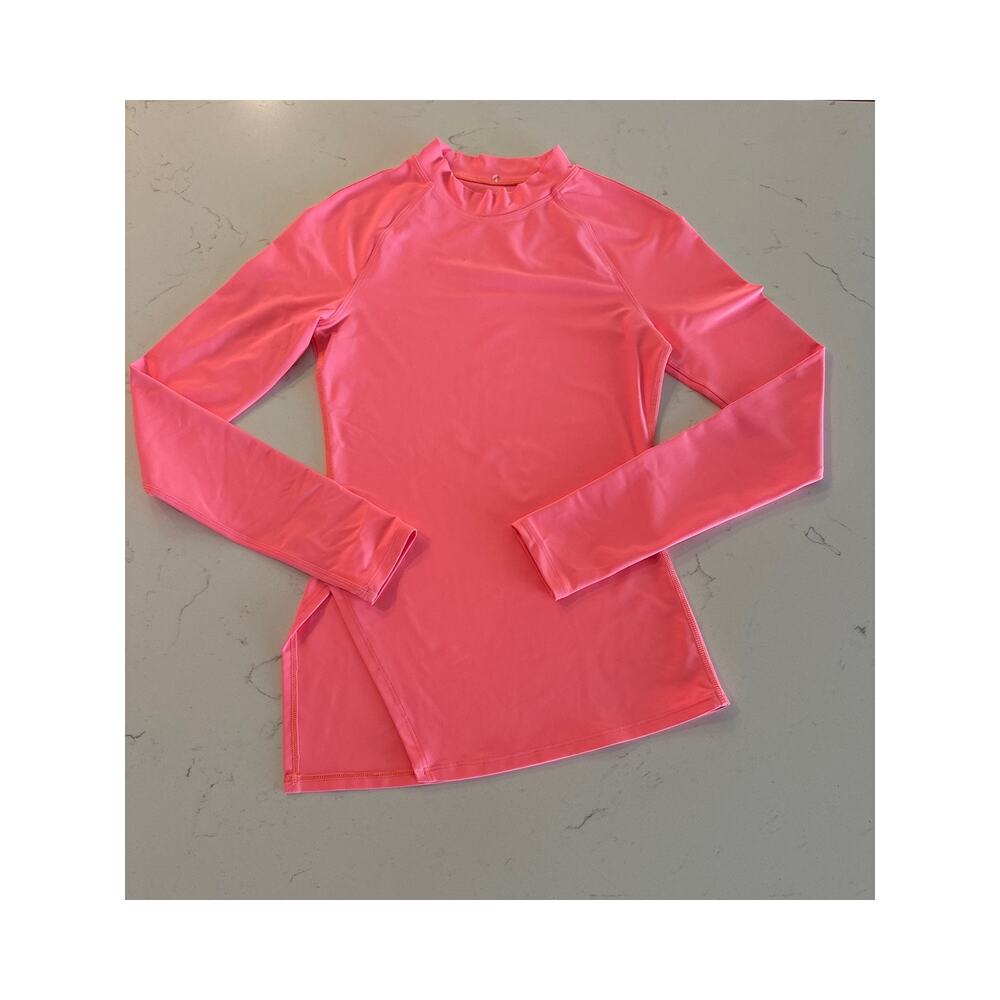 Lululemon Nulux Bright Pink Asymmetrical Long Sleeve Shirt Size Women's 4